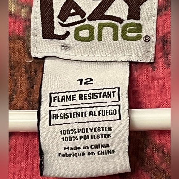 Lazy One fleece footed moose pajamas - Picture 6 of 8